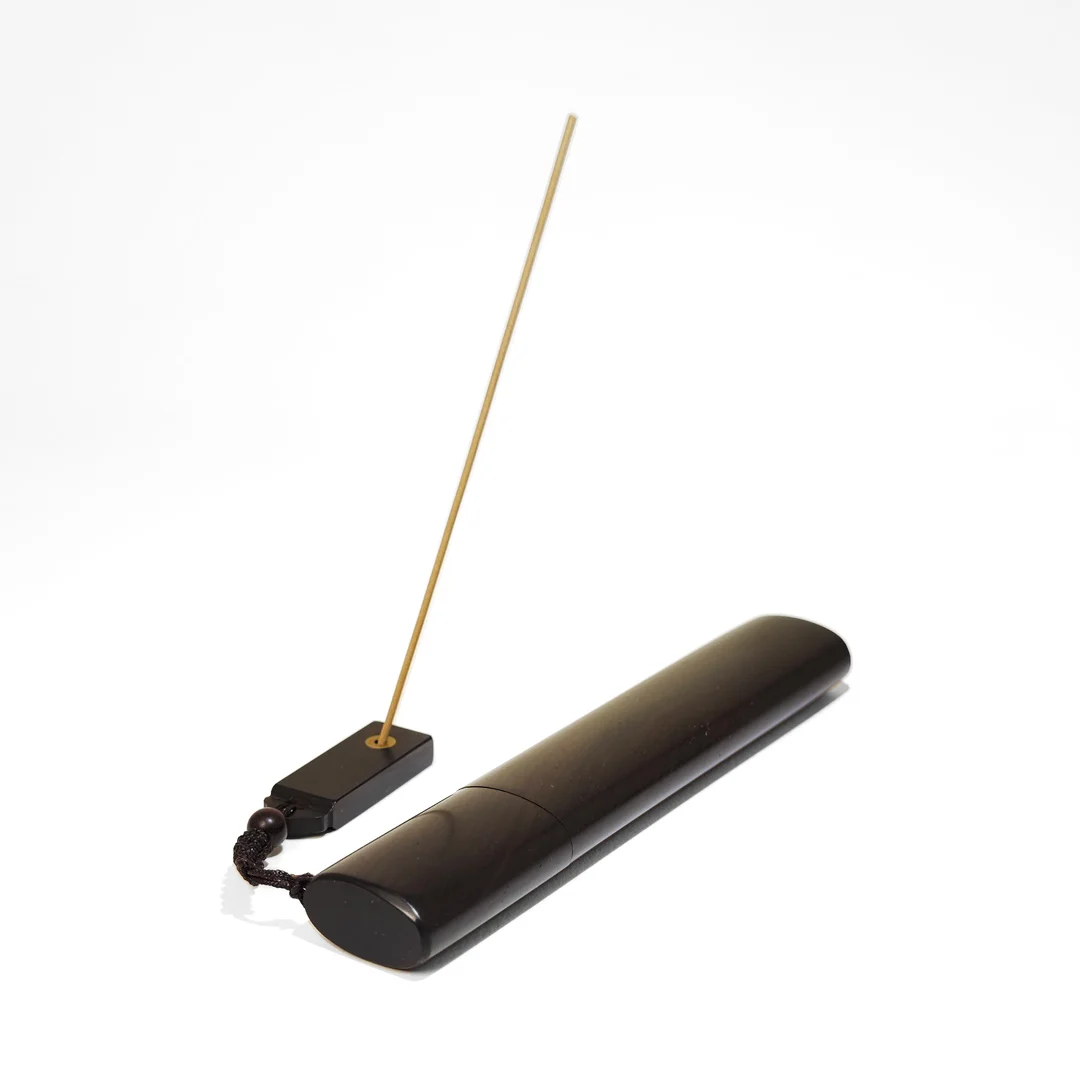 桃源境•迷你紫光檀红木香筒香插 随身便携中国风小众高级感中式香薰礼物 椭圆形整木一体成形