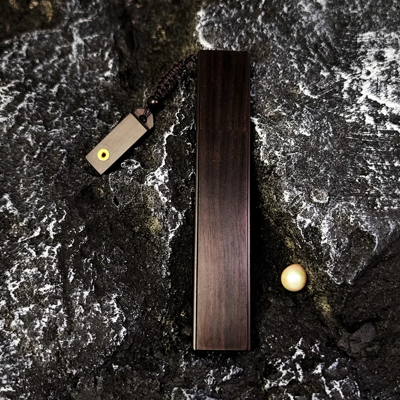 桃源境•迷你紫光檀红木香筒香插 随身便携中国风小众高级感中式香薰礼物 方形整木一体成形